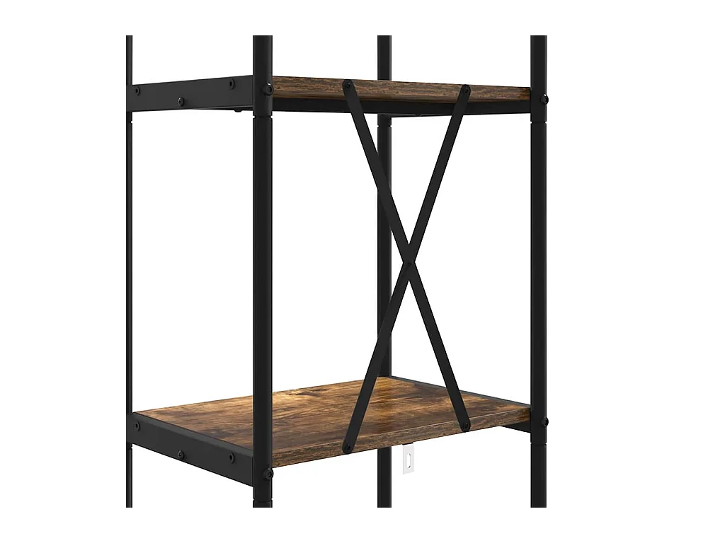 Bibliothèque Chêne fumé 40 x 30 x 146 cm Bois d'ingénierie