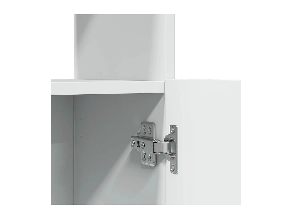 Bibliothèque blanc 92x33x180 cm bois d'ingénierie