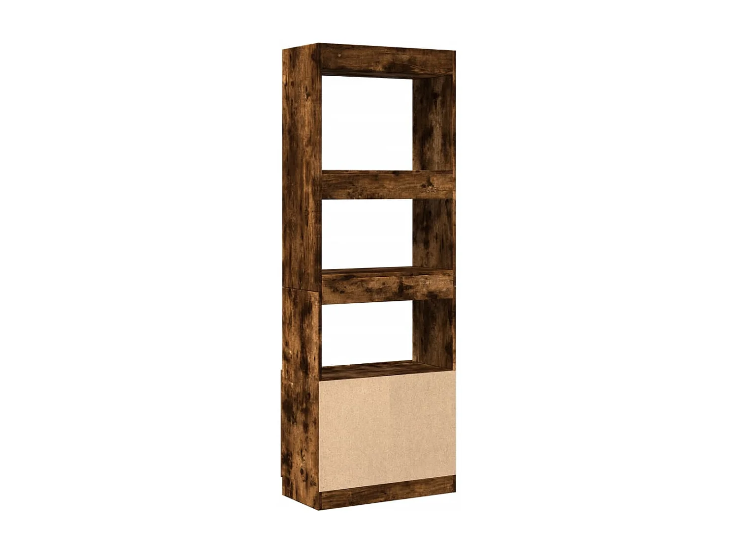 Bibliothèque 63x33x180 cm chêne fumé bois d'ingénierie