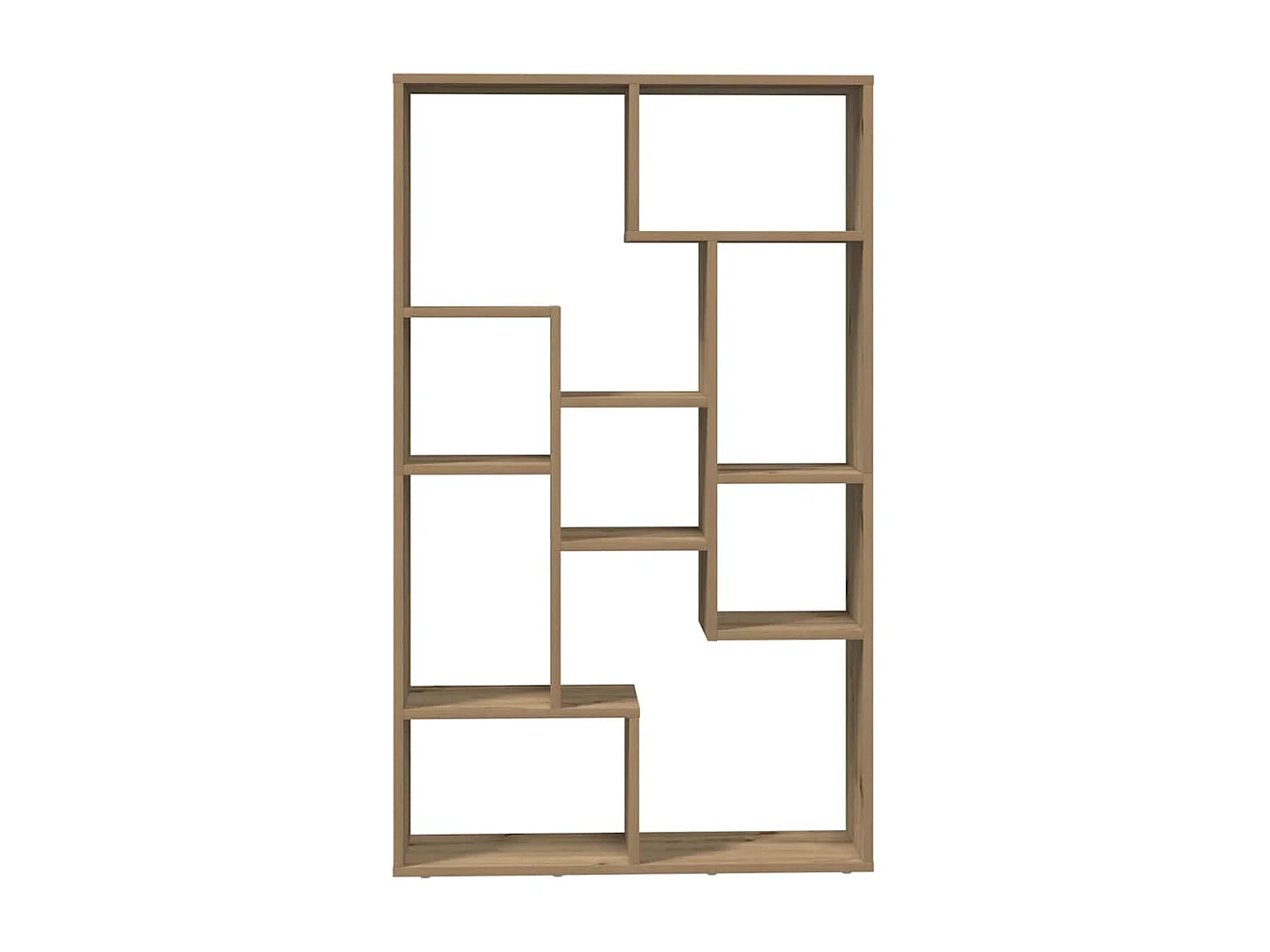 Bibliothèque chêne artisanal 72x20x120 cm bois d'ingénierie