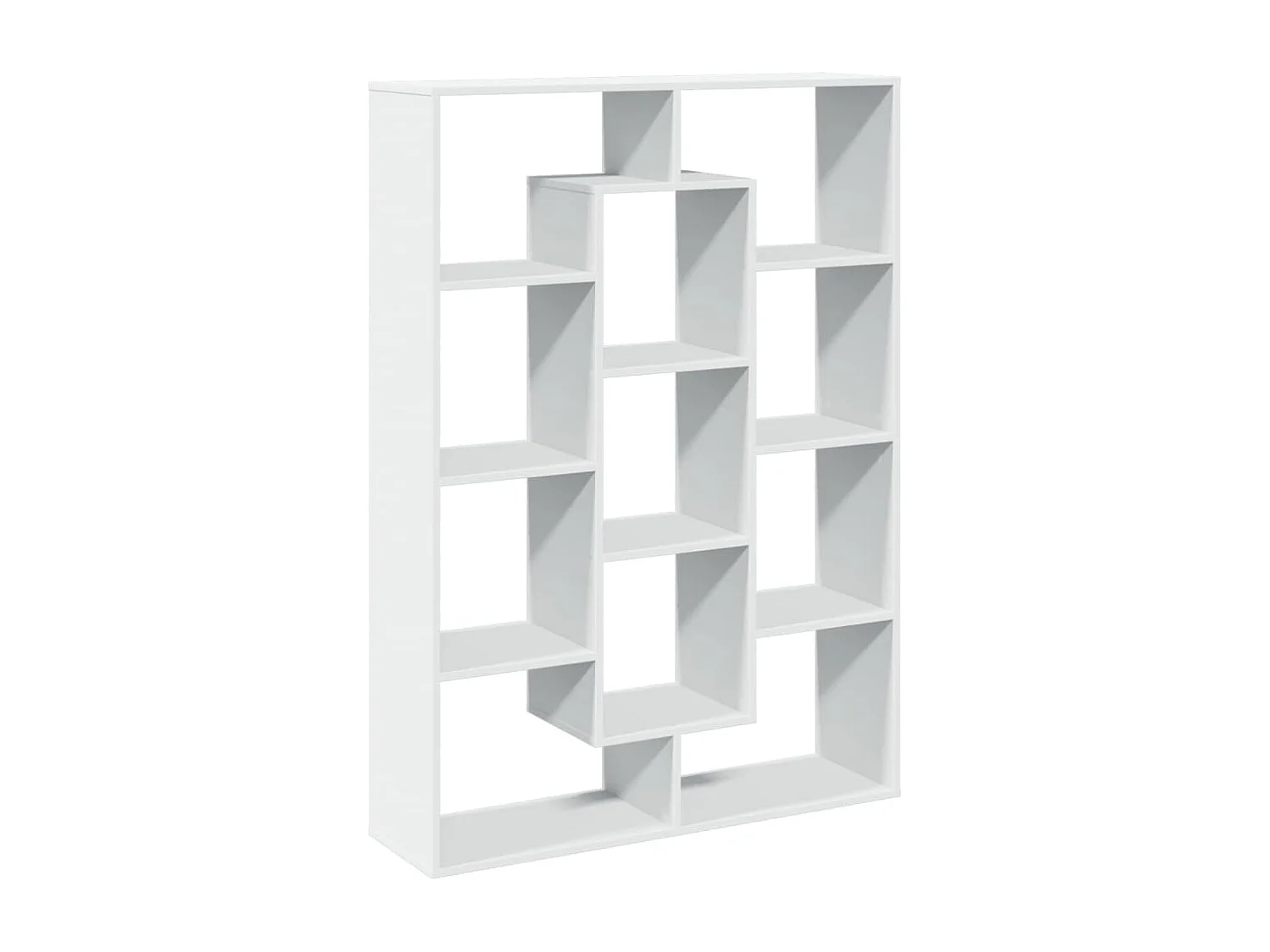 Bibliothèque blanc 102x29x143 cm bois d'ingénierie