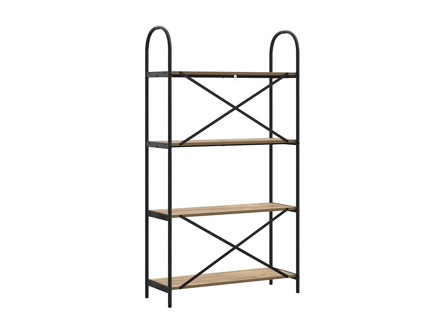 Bibliothèque chêne artisanal 80 x 30 x 146 cm Bois d'ingénierie