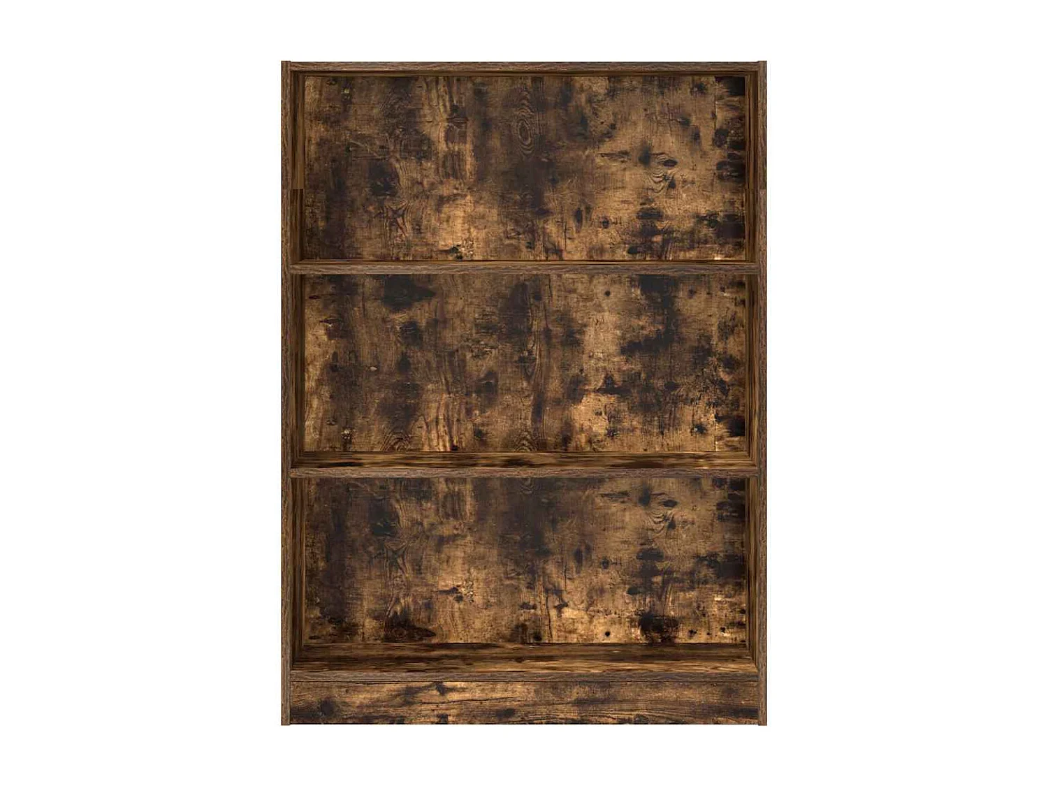 Bibliothèque chêne fumé 80x24x109 cm bois d'ingénierie