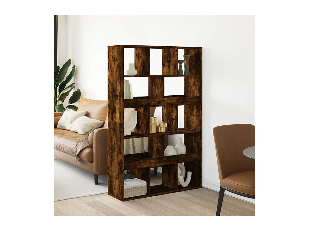 Separador de ambientes madera roble ahumado 100x33x156,5 cm