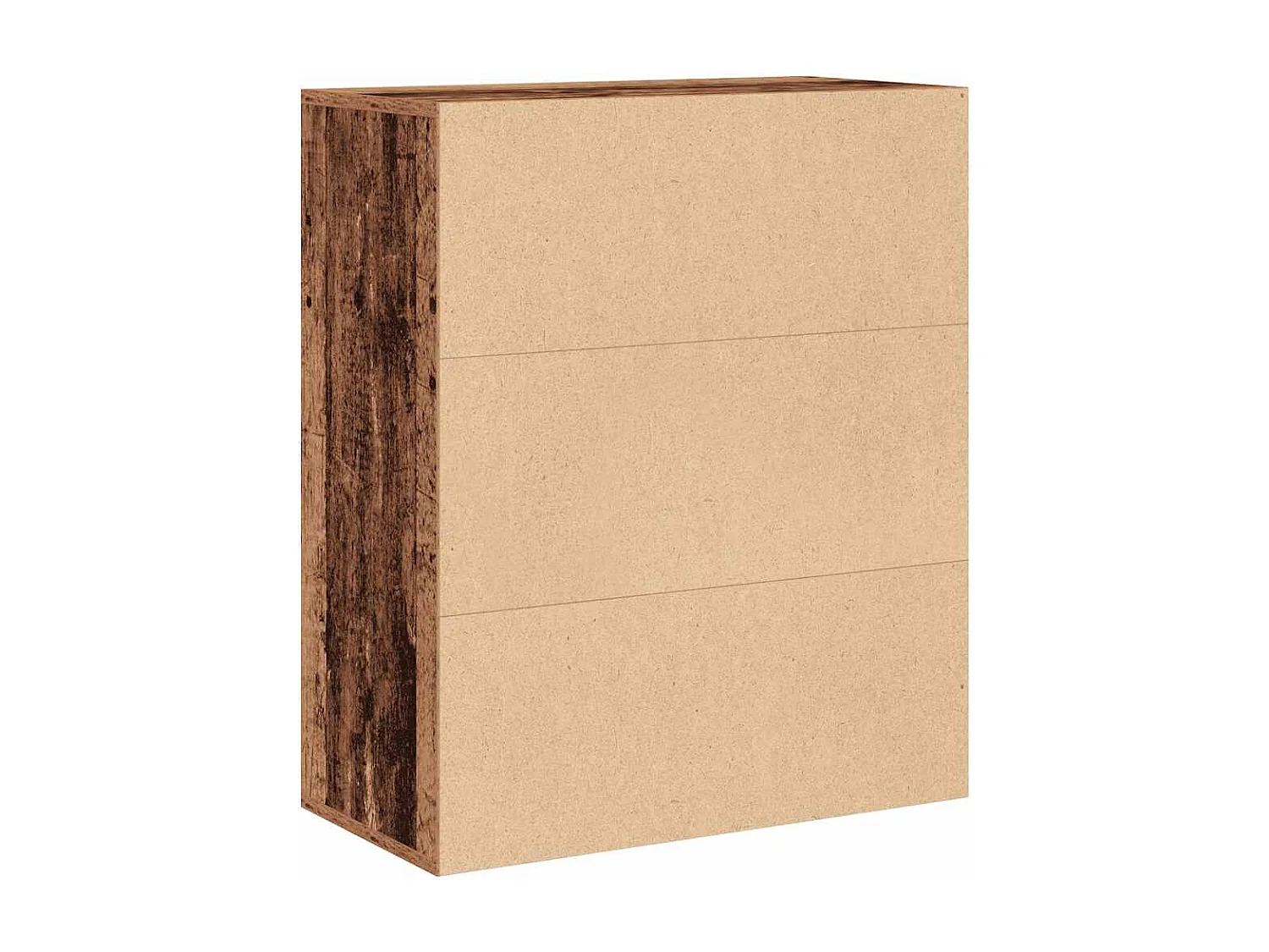 Bibliothèque vieux bois 60x30x71,5 cm bois d'ingénierie