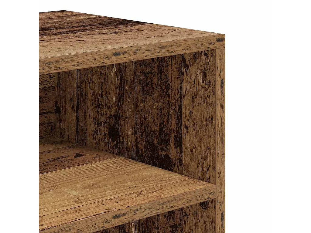 Bibliothèque vieux bois 60x30x71,5 cm bois d'ingénierie