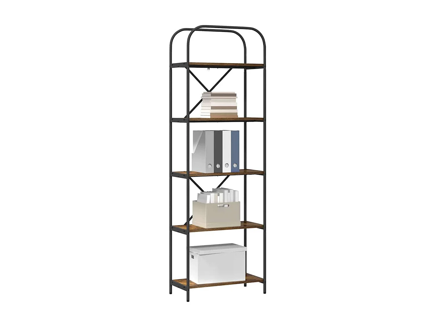 Estante de libros Roble ahumado 60 x 30 x 183 cm