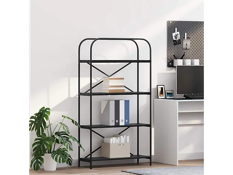 Bibliothèque Chêne noir 80 x 30 x 146 cm Bois d'ingénierie