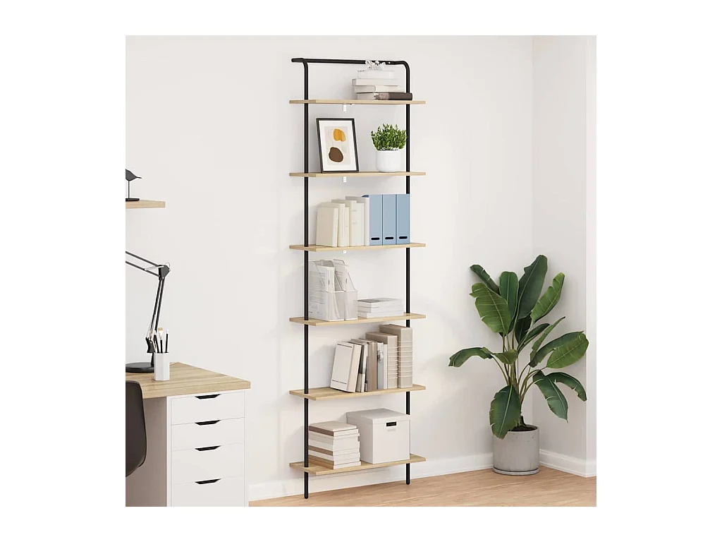 Bibliothèque Chêne sonoma 60 x 24 x 203 cm Bois d'ingénierie