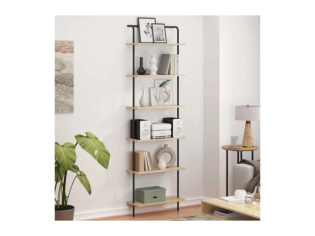 Bibliothèque Chêne sonoma 60 x 24 x 203 cm Bois d'ingénierie