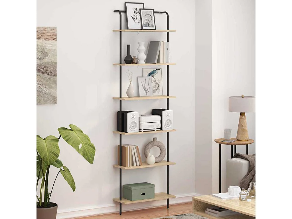 Bibliothèque Chêne sonoma 60 x 24 x 203 cm Bois d'ingénierie