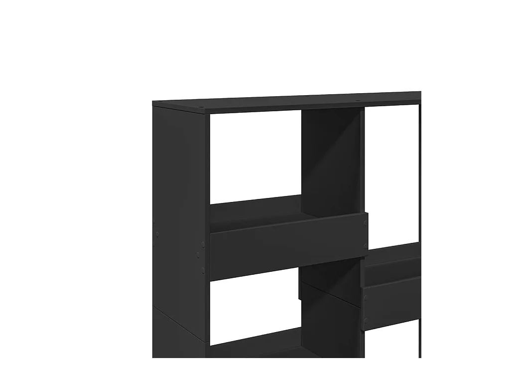 Bibliothèque/Séparateur de pièce noir 100x33x115 cm