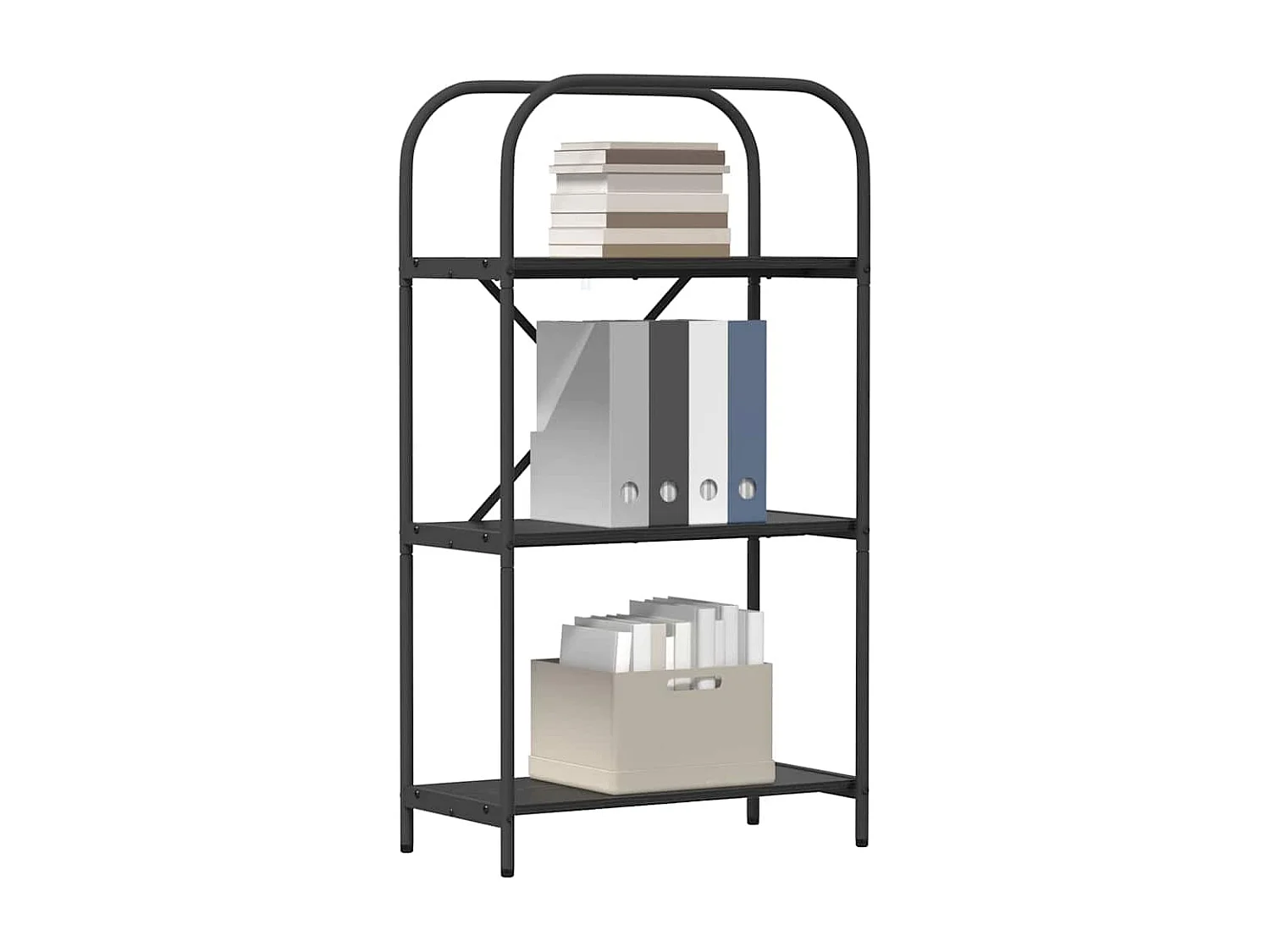 Bibliothèque Chêne noir 60 x 30 x 109 cm Bois d'ingénierie