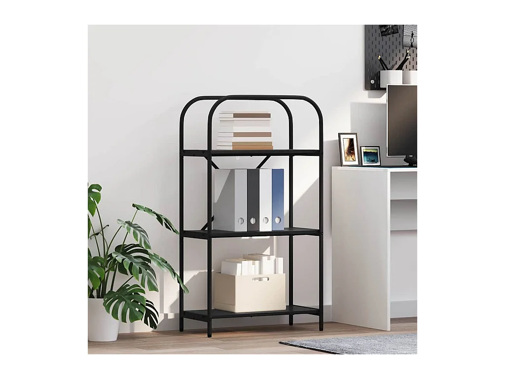 Estante de libros Roble negro 60 x 30 x 109 cm