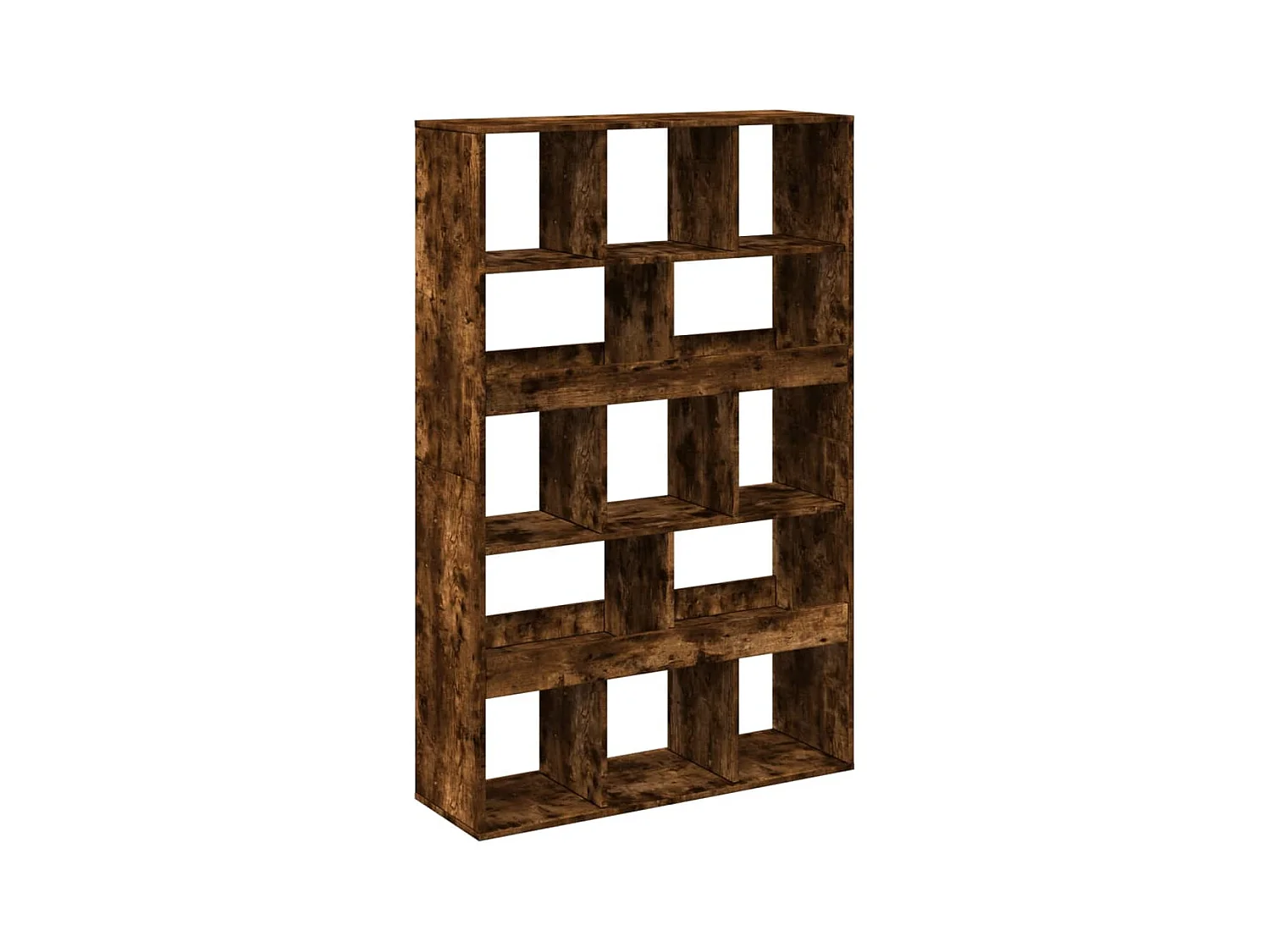 Bibliothèque chêne fumé 100x33x156,5 cm bois d'ingénierie