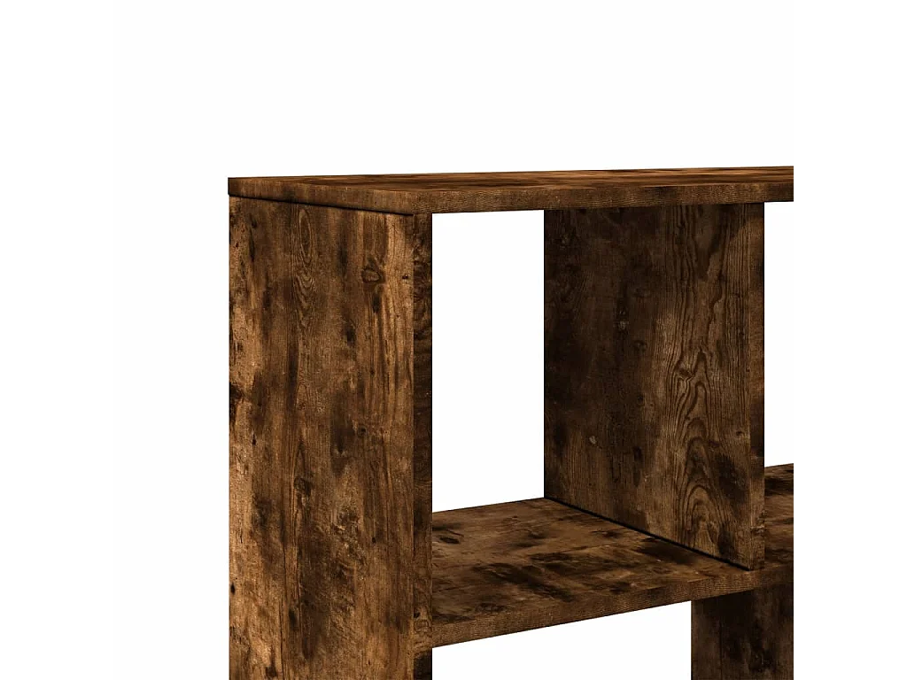 Bibliothèque chêne fumé 100x33x156,5 cm bois d'ingénierie