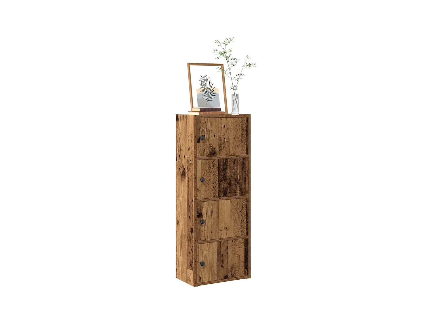 Bibliothèque vieux bois 40x24x102 cm bois d'ingénierie
