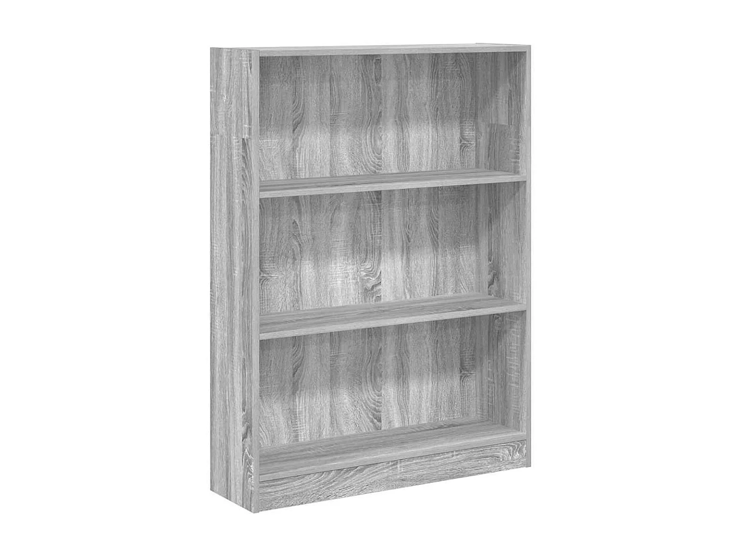 Bibliothèque sonoma gris 80x24x109 cm bois d'ingénierie