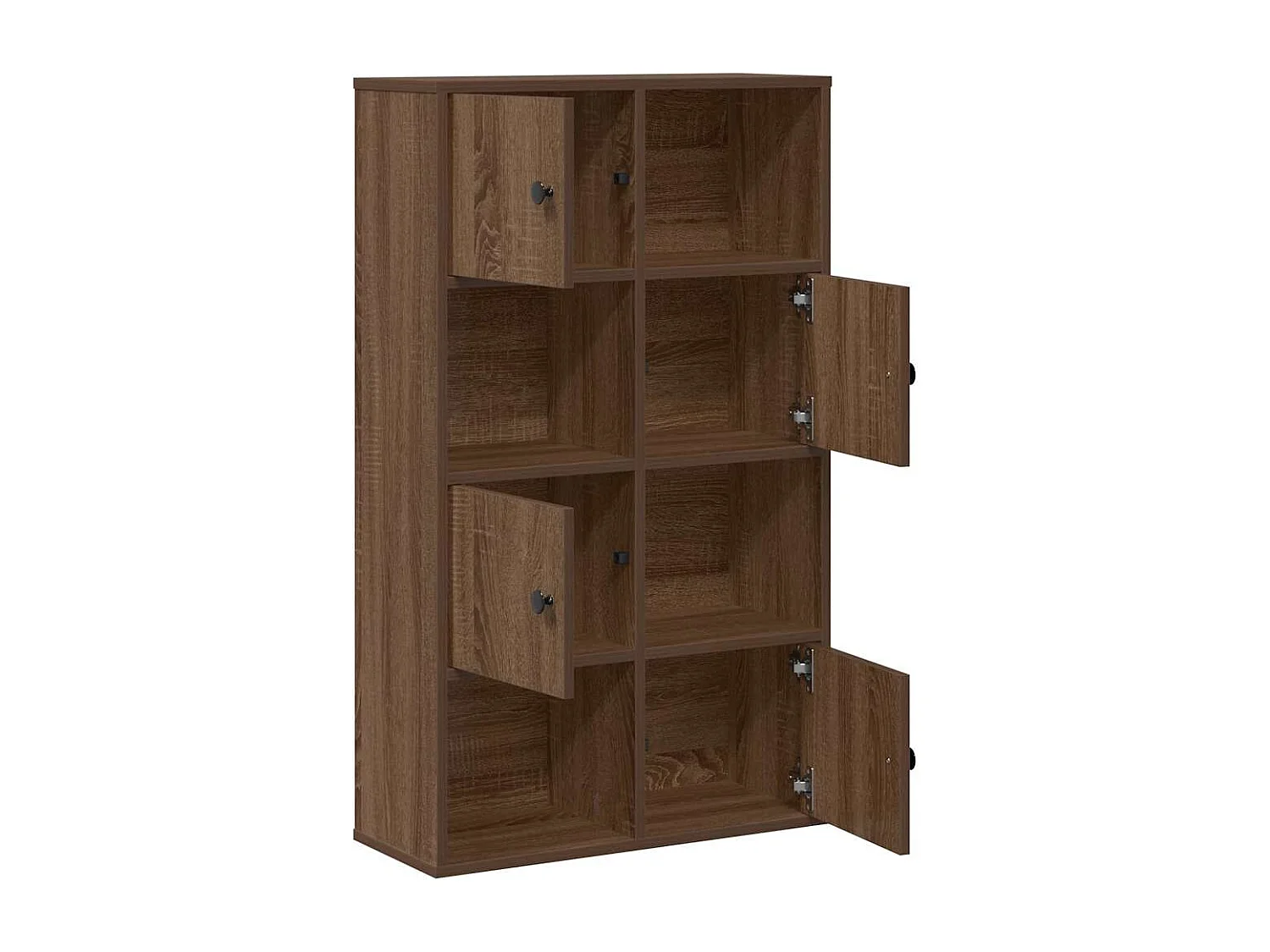 Bibliothèque chêne marron 60x24x101,5 cm bois d'ingénierie