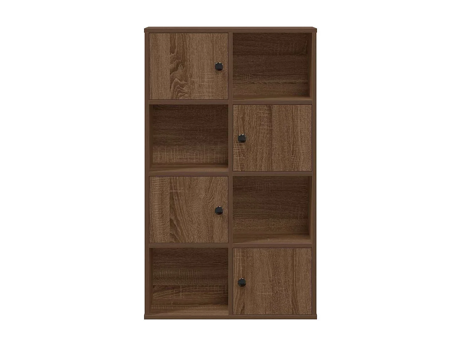 Bibliothèque chêne marron 60x24x101,5 cm bois d'ingénierie