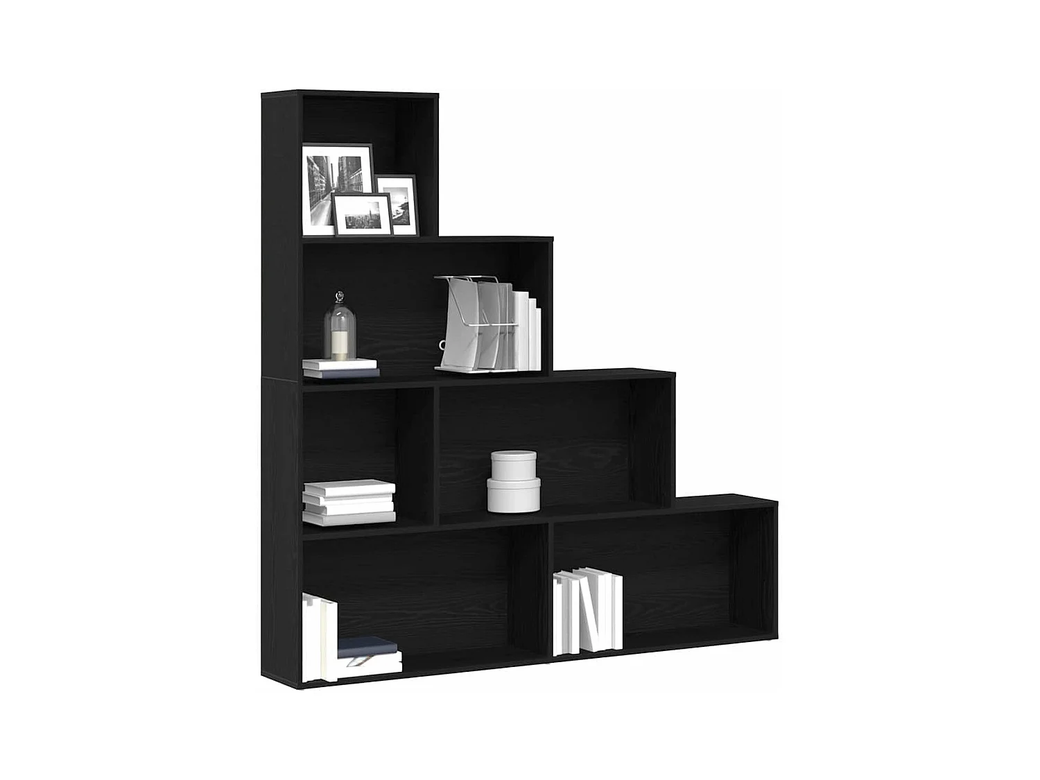 Bibliothèque Chêne noir 155 x 24 x 160 cm Bois d'ingénierie