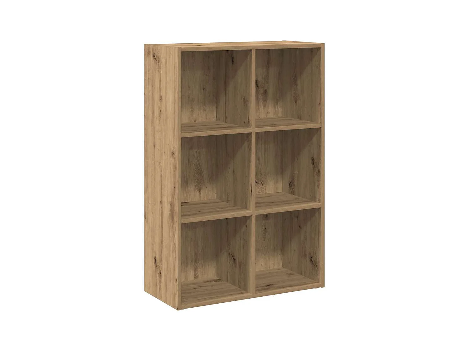 Bibliothèque/Buffet chêne artisanal 66x30x98 cm bois ingénierie