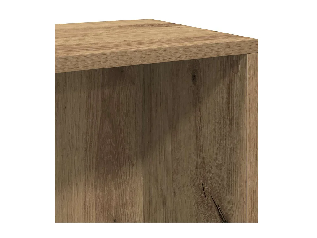 Bibliothèque/Buffet chêne artisanal 66x30x98 cm bois ingénierie