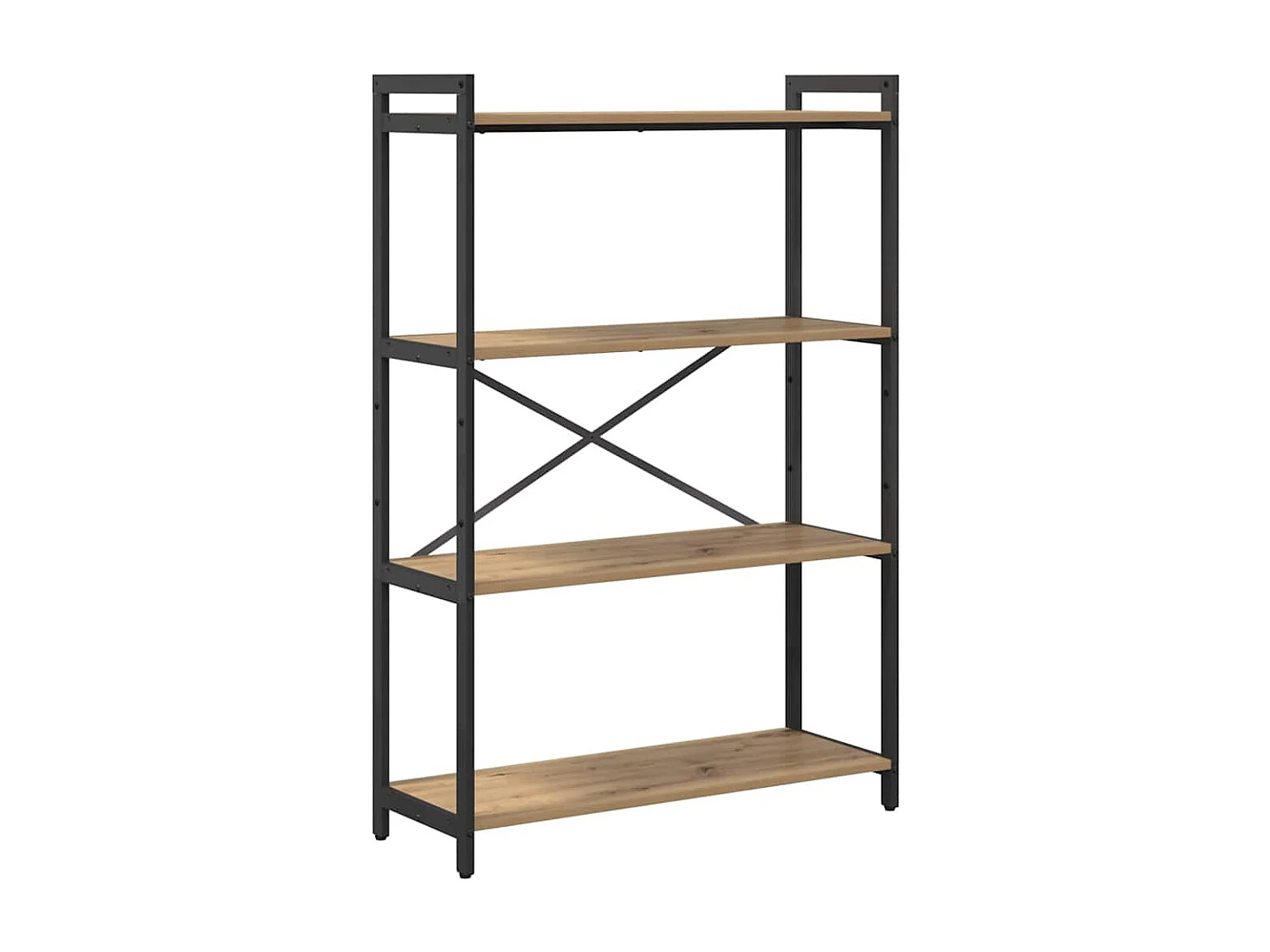 Bibliothèque chêne artisanal 80 x 30 x 118 cm Bois d'ingénierie