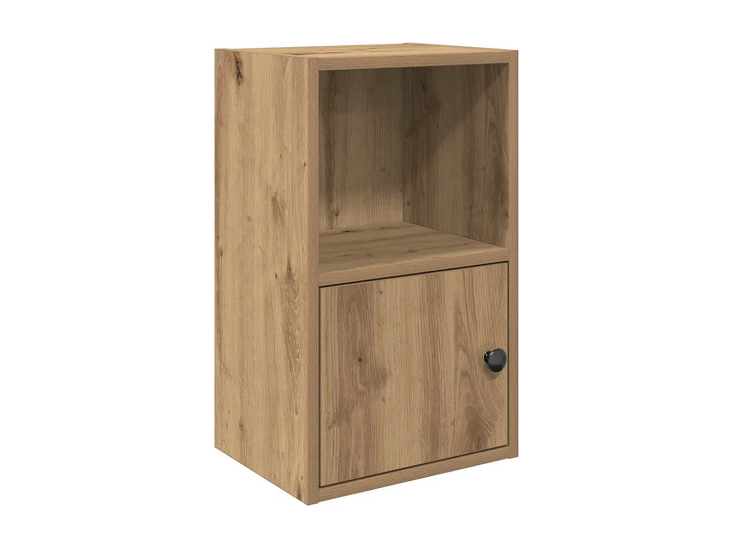 Bibliothèque chêne artisanal 31x24x52 cm bois d'ingénierie