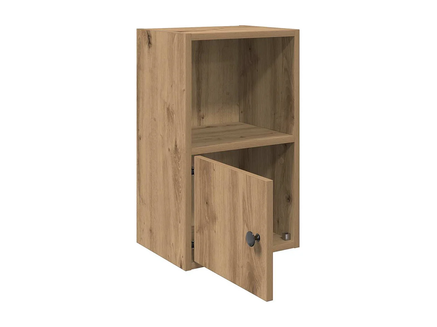 Bibliothèque chêne artisanal 31x24x52 cm bois d'ingénierie