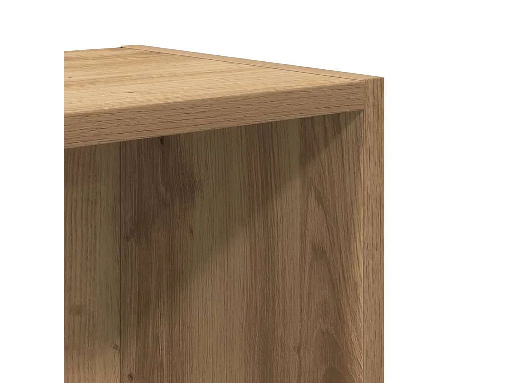 Bibliothèque chêne artisanal 31x24x52 cm bois d'ingénierie