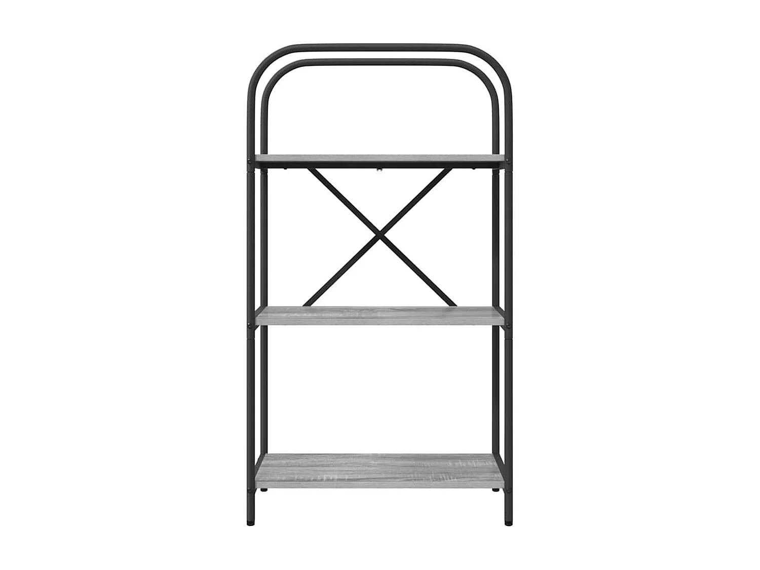 Bibliothèque Sonoma gris 60 x 30 x 109 cm Bois d'ingénierie