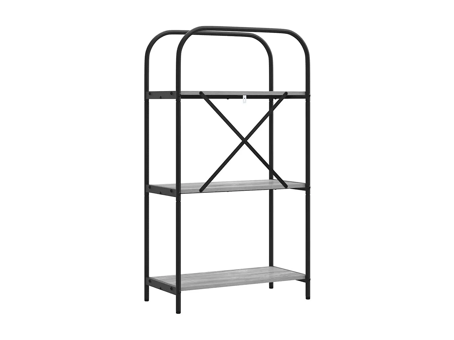 Bibliothèque Sonoma gris 60 x 30 x 109 cm Bois d'ingénierie