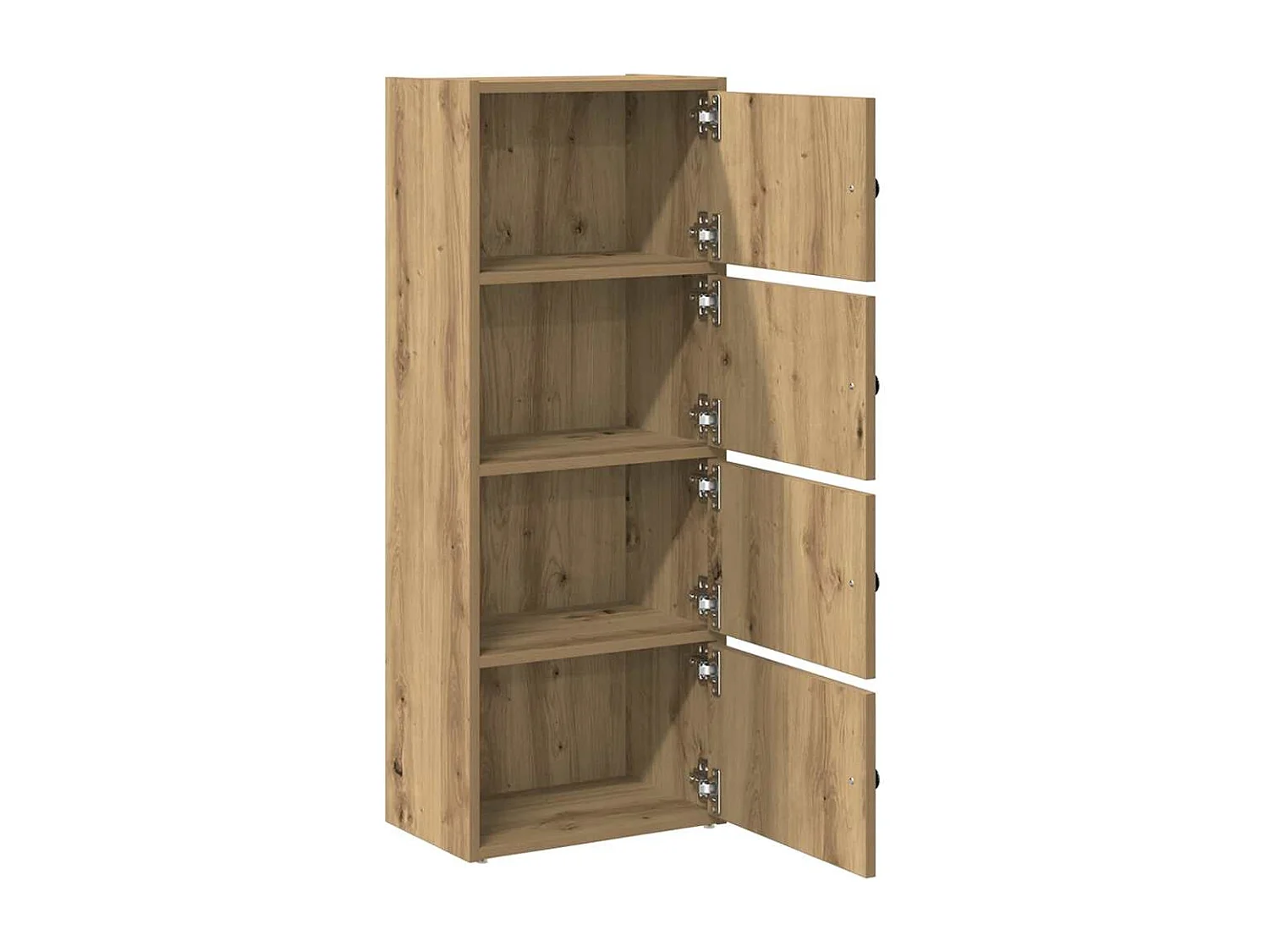 Bibliothèque chêne artisanal 40x24x102 cm bois d'ingénierie