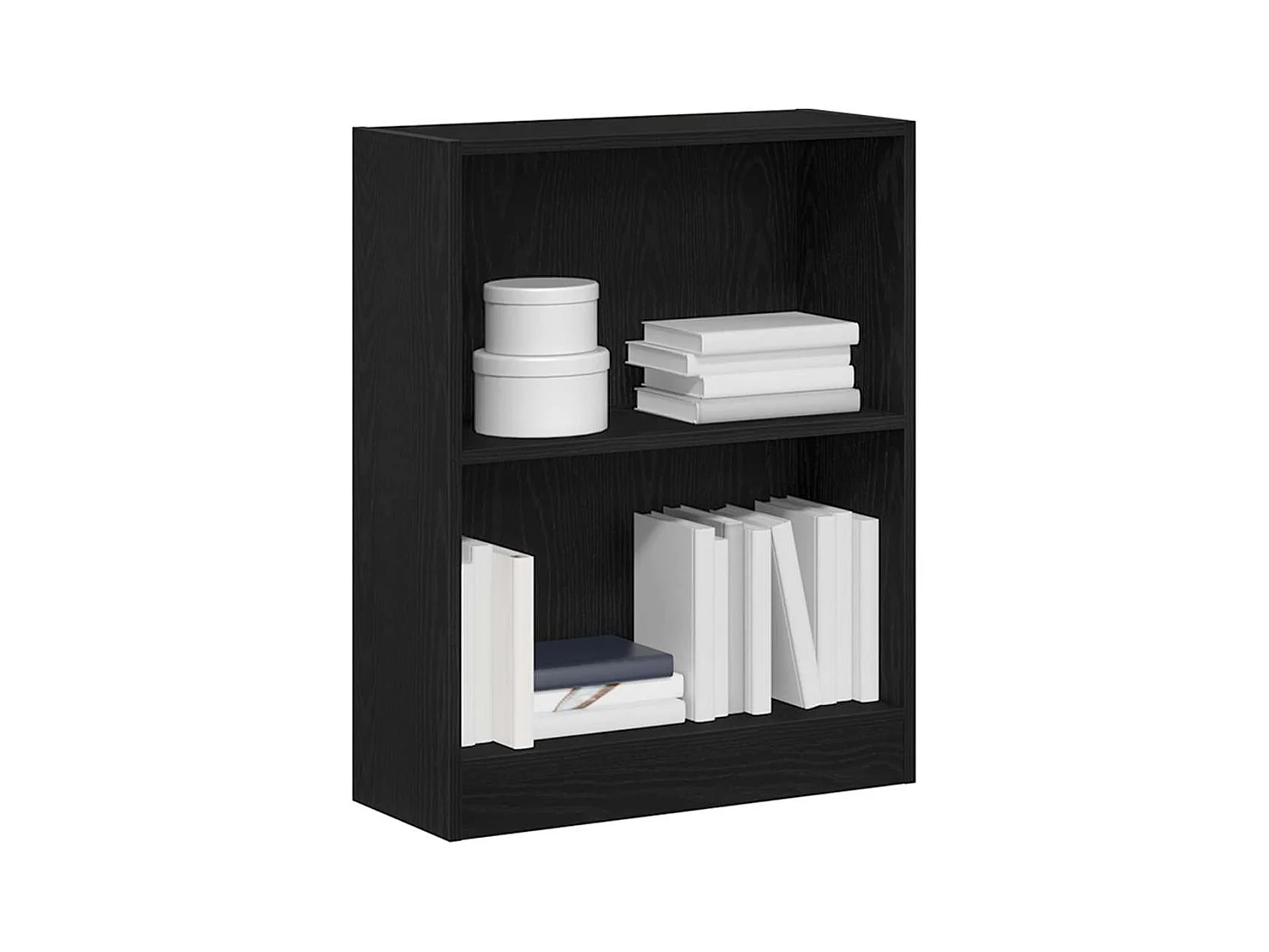 Meuble de bibliothèque Noir 60 x 24 x 76 cm Bois d'ingénierie