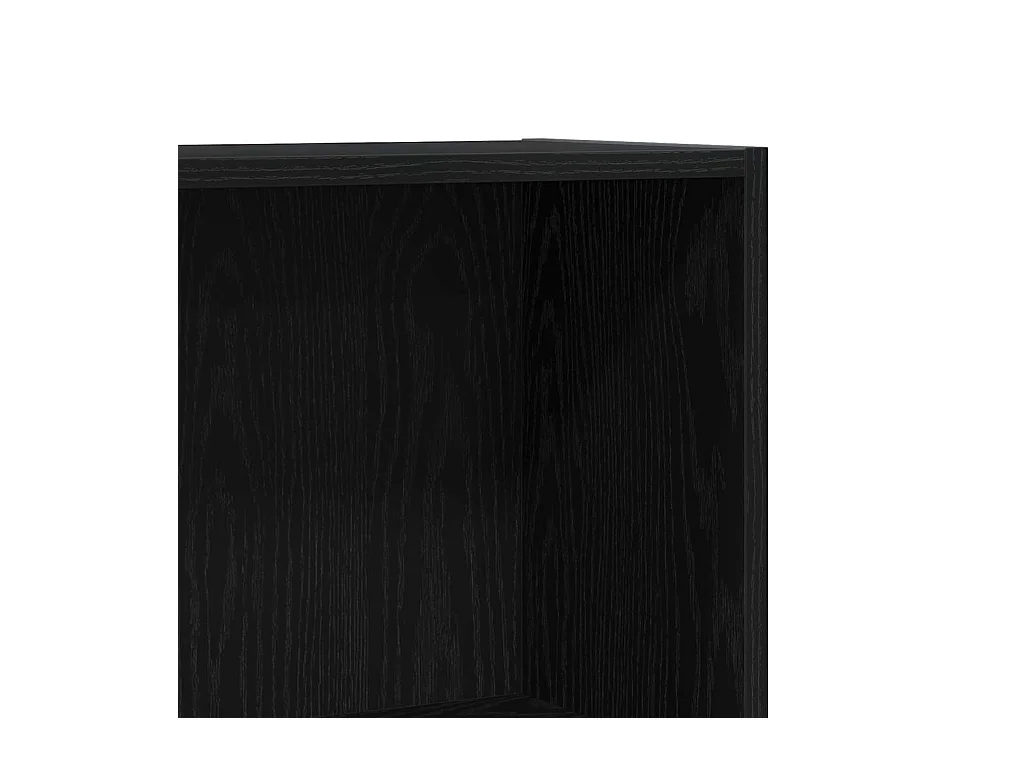 Meuble de bibliothèque Noir 60 x 24 x 76 cm Bois d'ingénierie