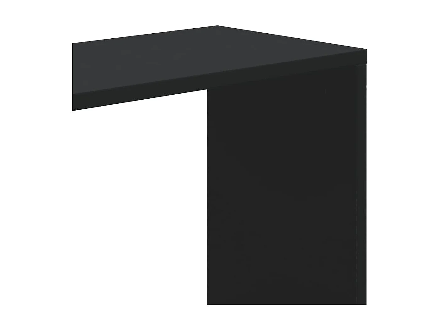 Bibliothèque 5 niveaux noir 45x23,5x162,5 cm bois d'ingénierie