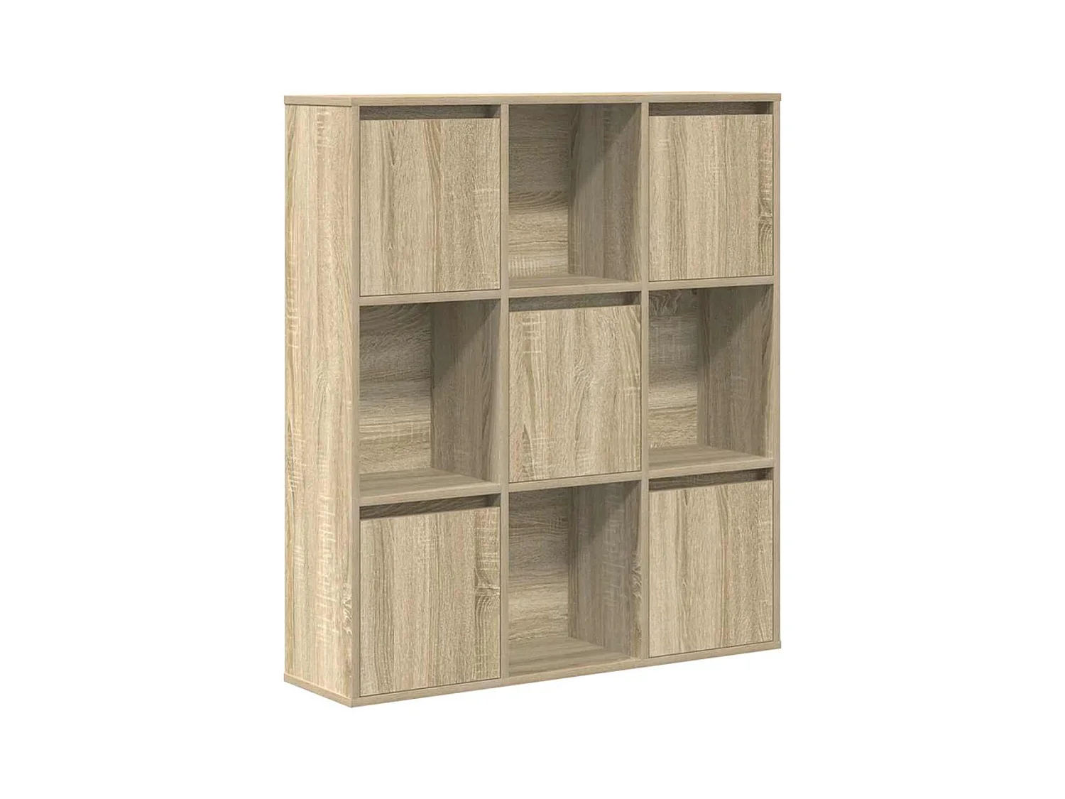 Boekenkast 89x24x101,5 cm bewerkt hout sonoma eikenkleurig