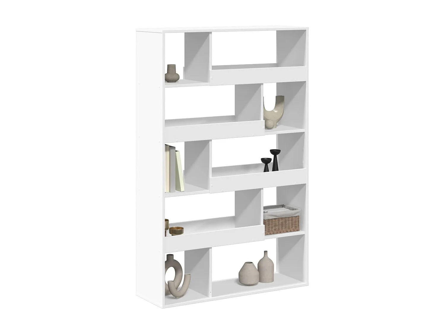 Bibliothèque / Cloison de séparation blanc 100x33x156,5 cm bois d'ingénierie