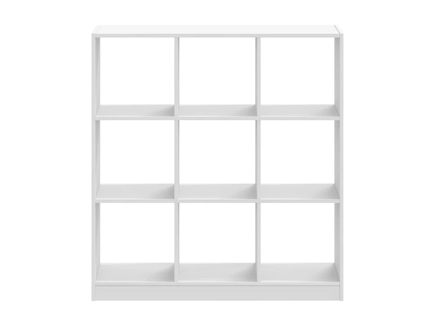 Estantería de madera de ingeniería blanca 102x32x108 cm