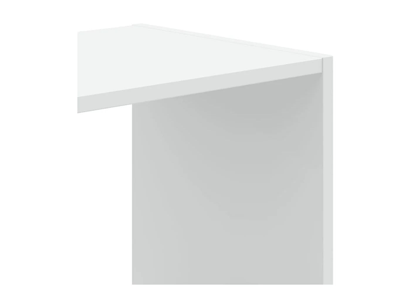 Estantería de madera de ingeniería blanca 102x32x108 cm