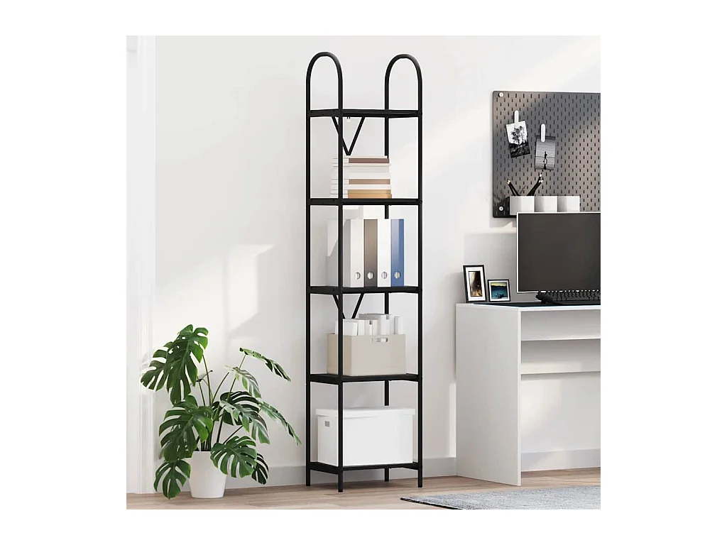 Estante de libros Roble negro 40 x 30 x 183 cm