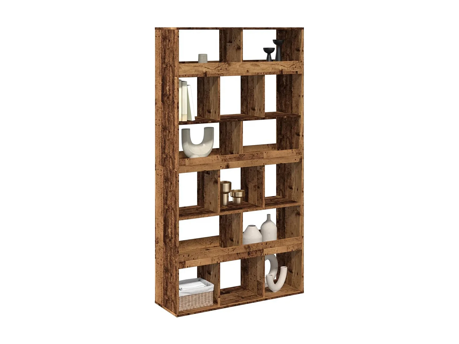 Separador de ambientes madera envejecida 100x33x187,5 cm