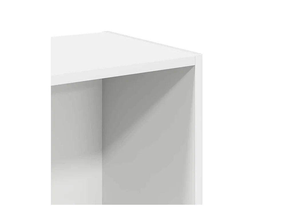 Bibliothèque blanc 40x30x76,5 cm bois d'ingénierie