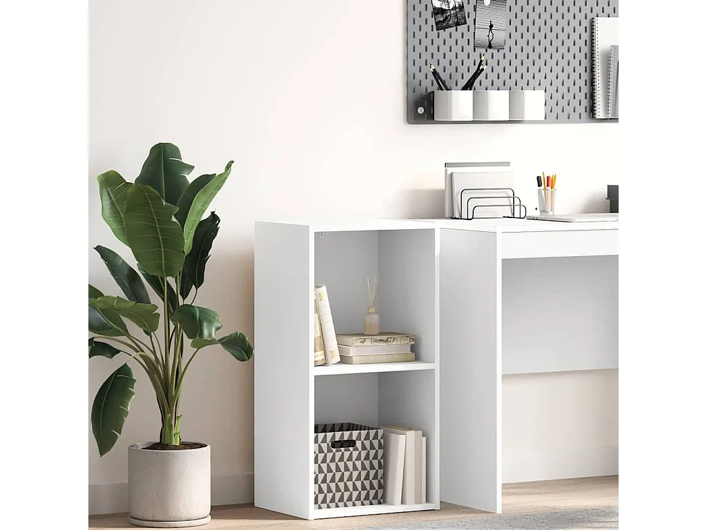Estante com 2 prateleiras 40x30x76,5 cm contraplacado branco
