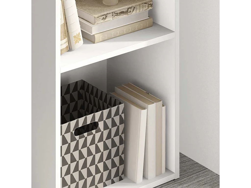 Estante com 2 prateleiras 40x30x76,5 cm contraplacado branco