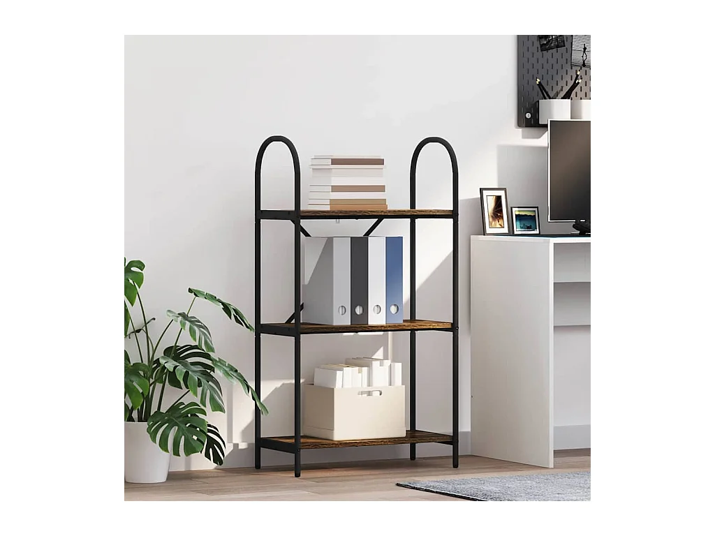 Estante de libros Roble ahumado 60 x 30 x 109 cm