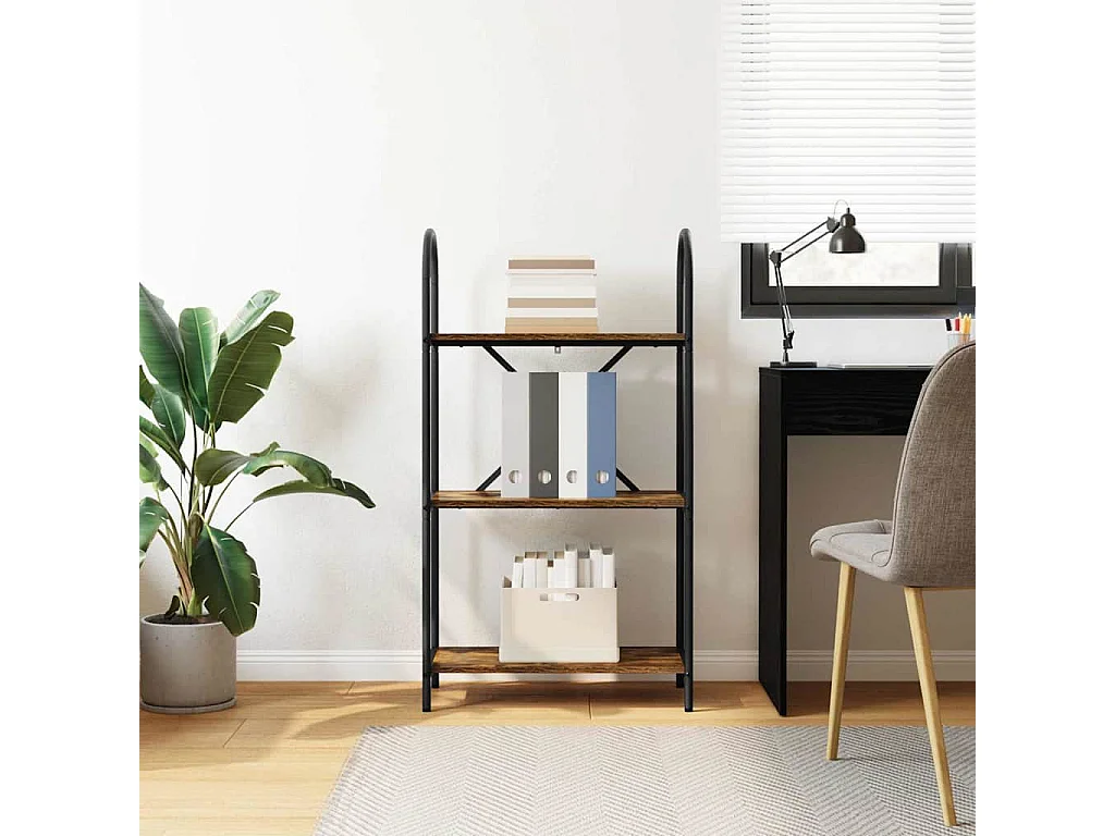 Estante de libros Roble ahumado 60 x 30 x 109 cm