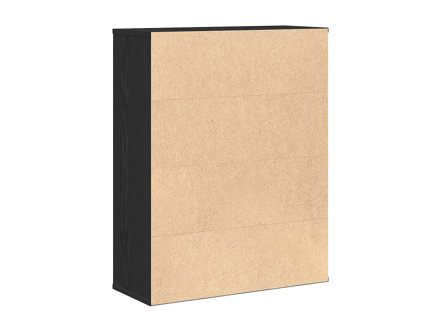 Bibliothèque chêne noir 60x24x76,5 cm bois d'ingénierie