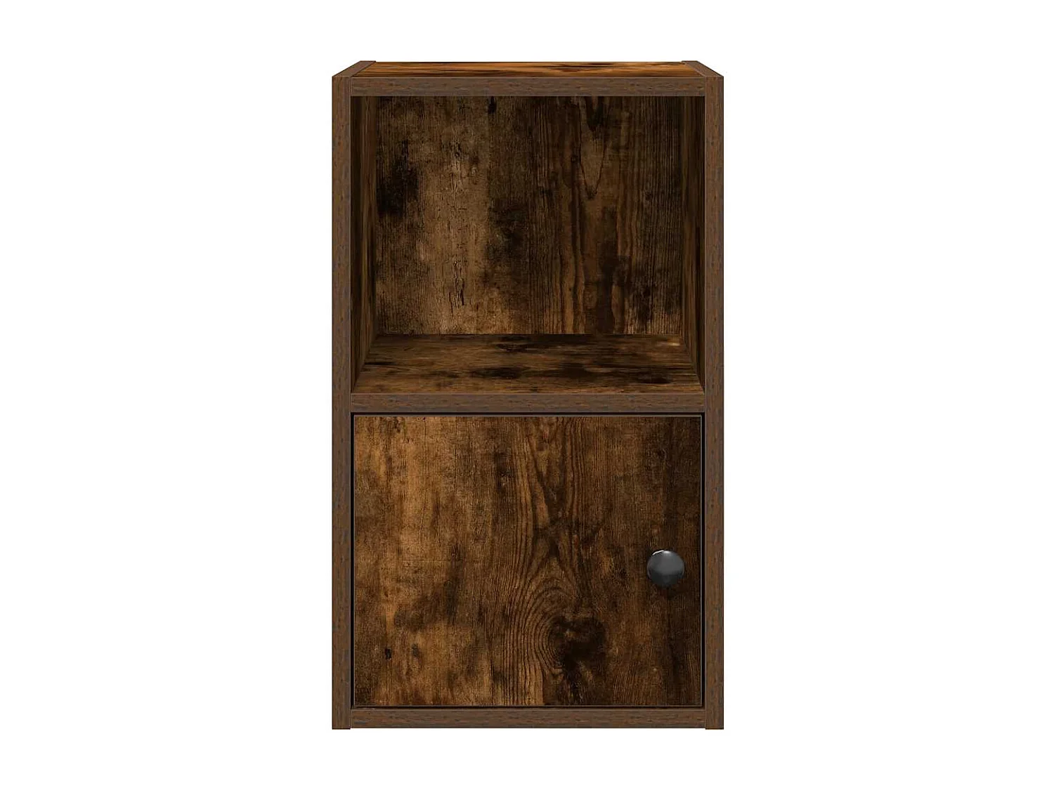 Bibliothèque chêne fumé 31x24x52 cm bois d'ingénierie